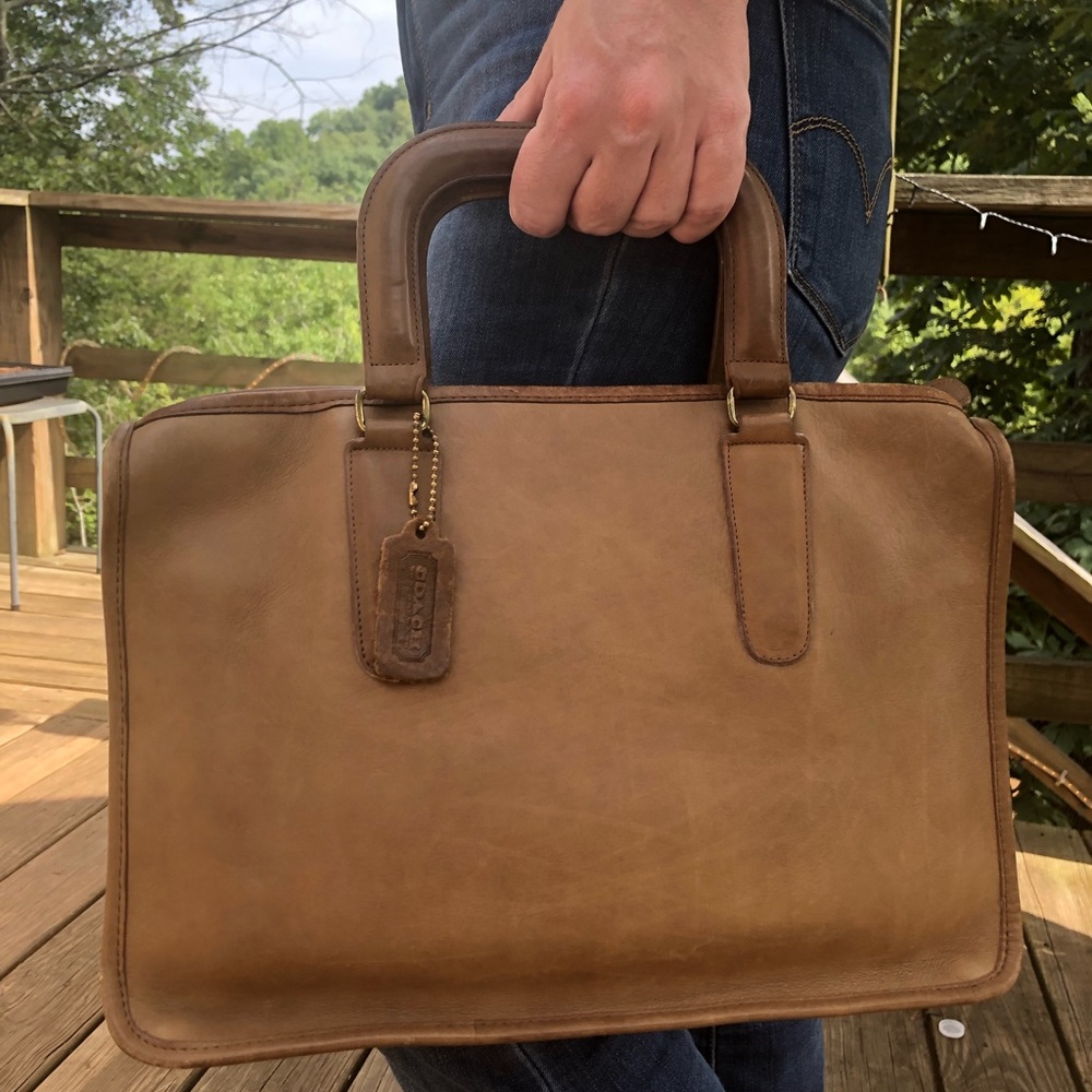 Authentic Vintage Leather Coach Bag